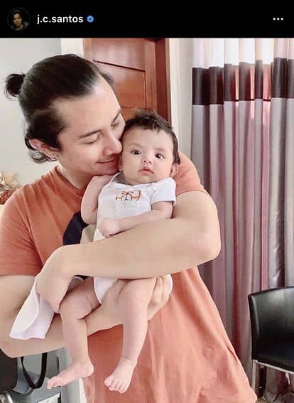 JC Santos with his lovely daughter River