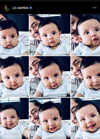 JC Santos with his lovely daughter River