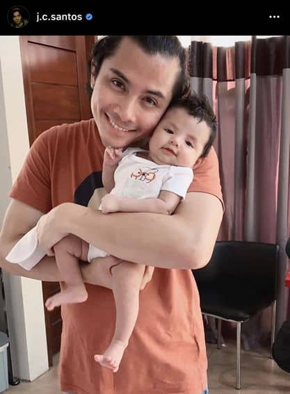 JC Santos with his lovely daughter River