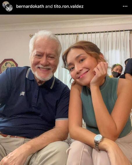 Off-cam photos of Kathryn Bernardo with her ‘Fave Lolo’ Ronaldo Valdez