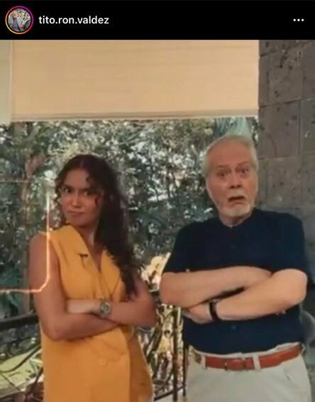 Off-cam photos of Kathryn Bernardo with her ‘Fave Lolo’ Ronaldo Valdez