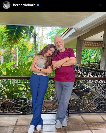 Off-cam photos of Kathryn Bernardo with her ‘Fave Lolo’ Ronaldo Valdez