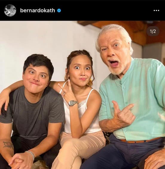 Off-cam photos of Kathryn Bernardo with her ‘Fave Lolo’ Ronaldo Valdez