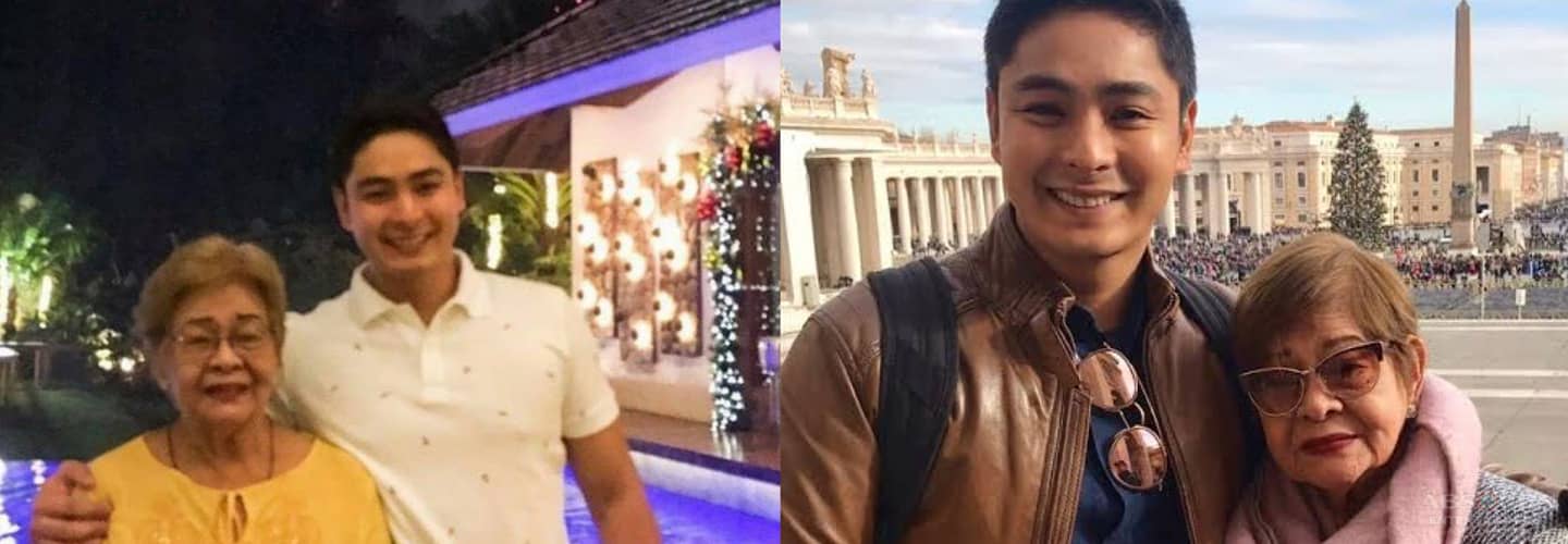 Photos of Coco Martin with his Lola Matilde 