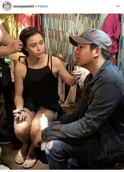 Behind the scenes photos of Coco and Yassi in FPJ’s Ang Probinsyano