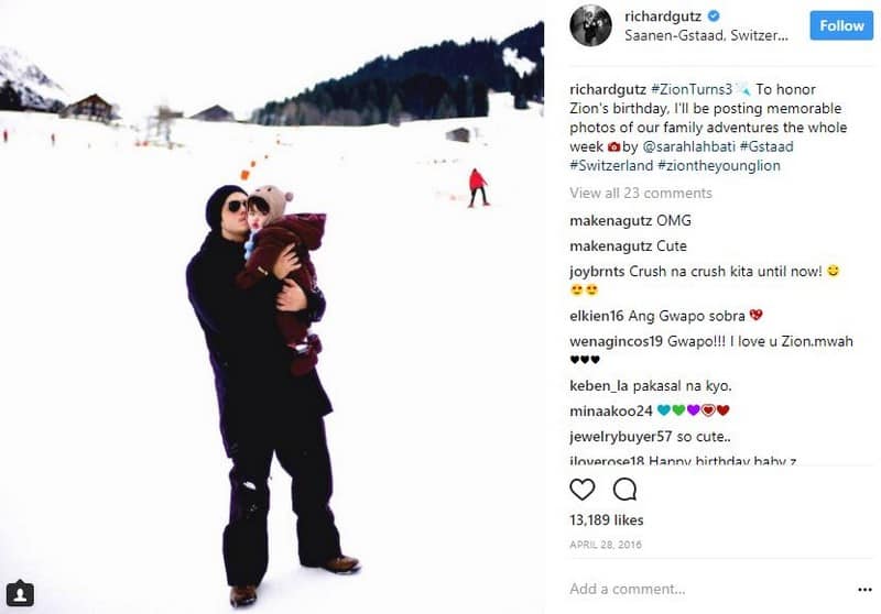 IN PHOTOS: Richard Gutierrez with his adorable little one