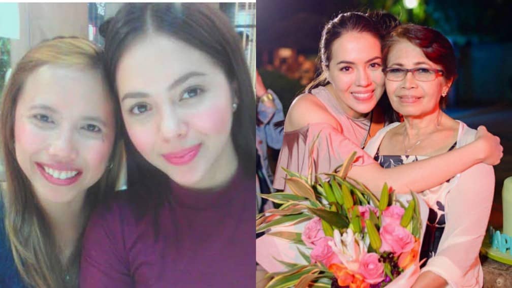 Julia Montes with her Mama and Mami 