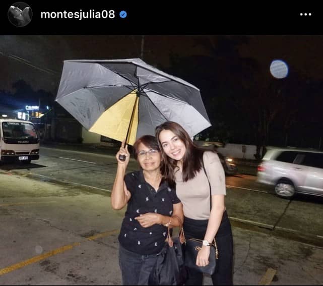 Julia Montes with her Mama and Mami 