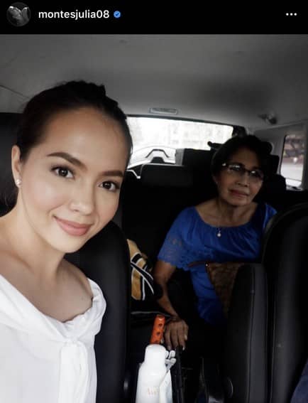 Julia Montes with her Mama and Mami 