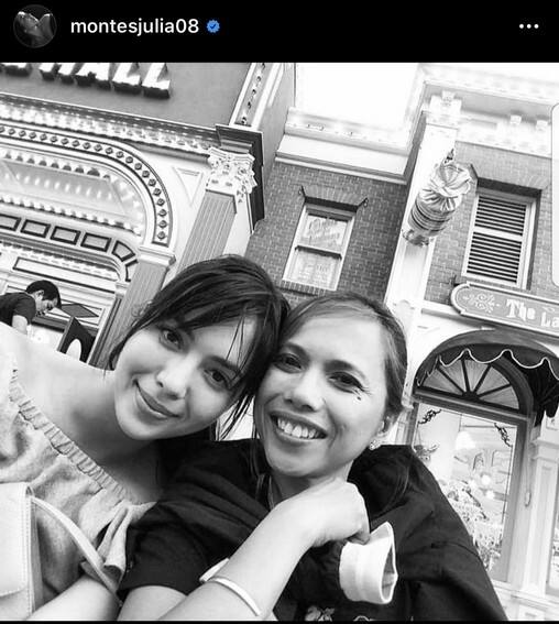 Julia Montes with her Mama and Mami 