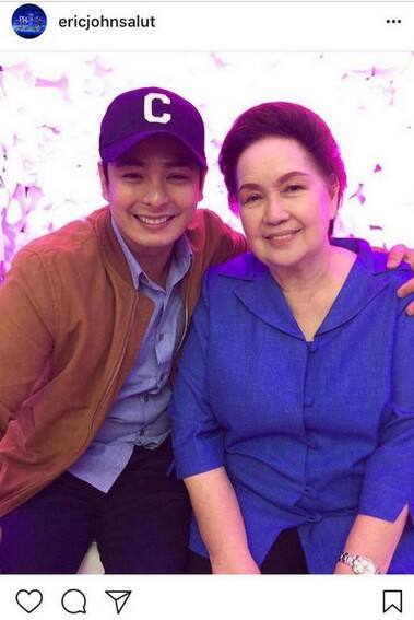 LOOK: Coco Martin with his lovely Lola in showbiz