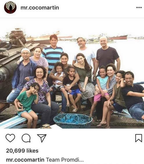LOOK: Coco Martin with his lovely Lola in showbiz