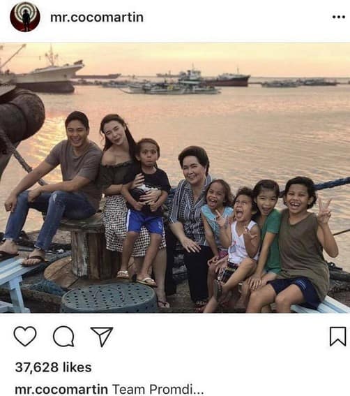 LOOK: Coco Martin with his lovely Lola in showbiz