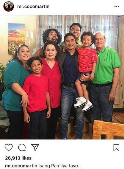 LOOK: Coco Martin with his lovely Lola in showbiz