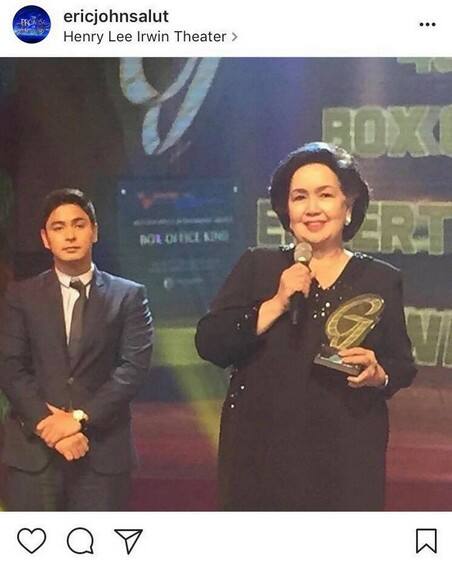 LOOK: Coco Martin with his lovely Lola in showbiz