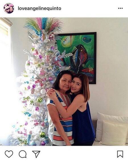 Angeline Quinto with her lovely Mama Bob