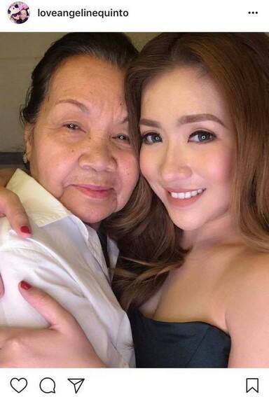 Angeline Quinto with her lovely Mama Bob