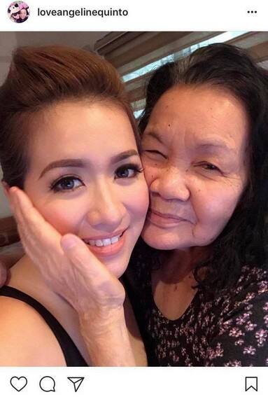 Angeline Quinto with her lovely Mama Bob