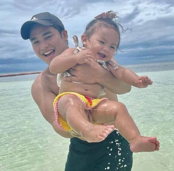 McCoy De Leon with his adorable baby girl Felize