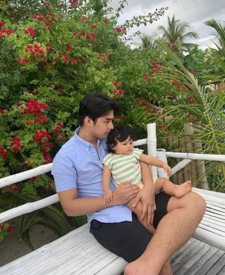 McCoy De Leon with his adorable baby girl Felize
