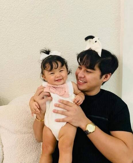 McCoy De Leon with his adorable baby girl Felize