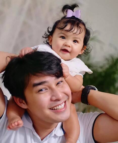 McCoy De Leon with his adorable baby girl Felize