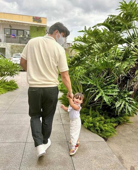 McCoy De Leon with his adorable baby girl Felize
