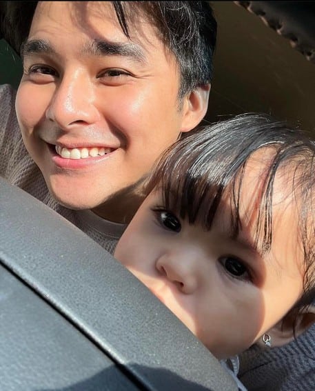 McCoy De Leon with his adorable baby girl Felize