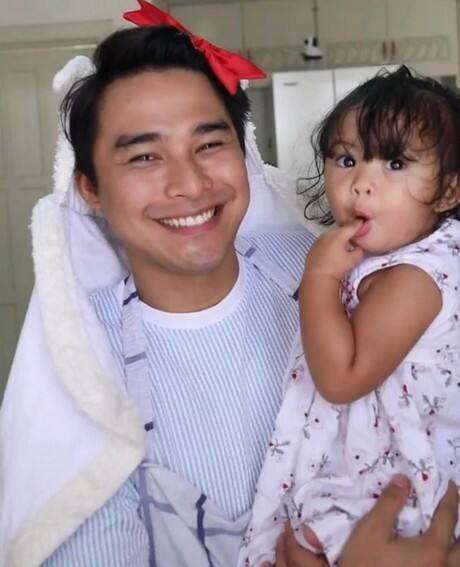 McCoy De Leon with his adorable baby girl Felize