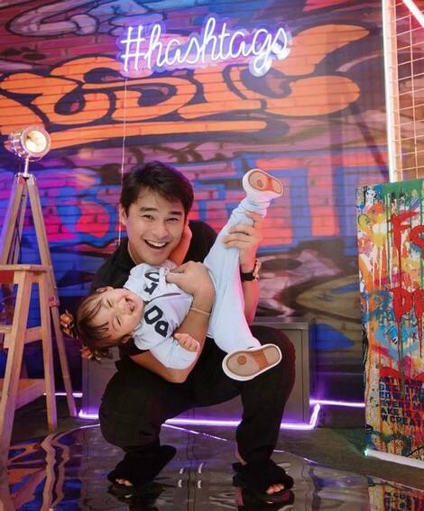 McCoy De Leon with his adorable baby girl Felize
