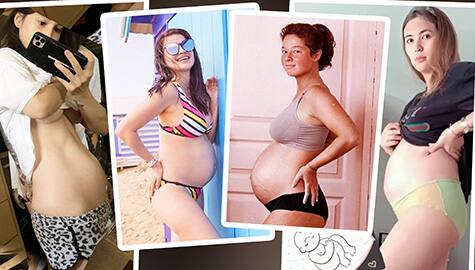 Photos Celebrities showing baby bumps