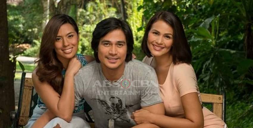 Piolo Pascual, Iza Calzado and Nikki Gil in Hawak Kamay (2014)