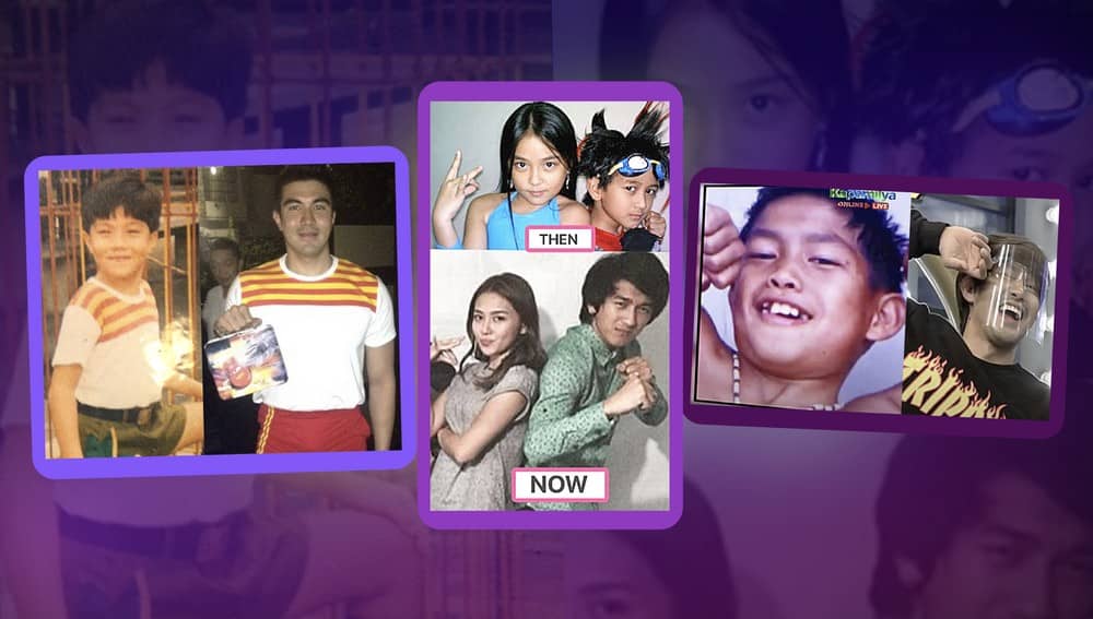 Check out these celebrities who recreated their throwback photos!