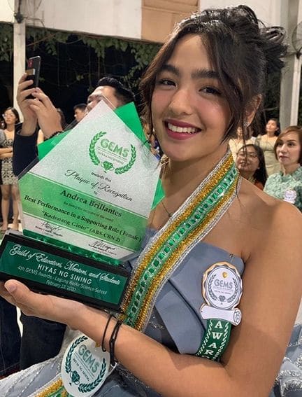 Andrea Brillantes at the 4th GEMS Awards