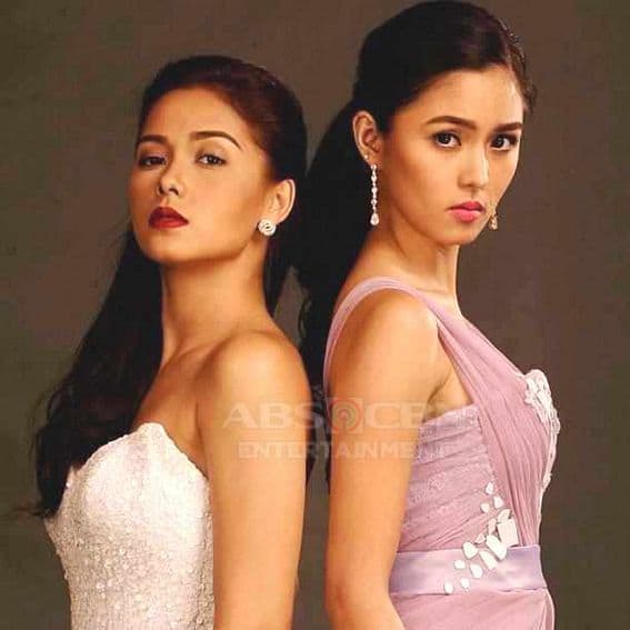 Kim as Celyn and Maja as Margaux in Ina Kapatid Anak (2012)
