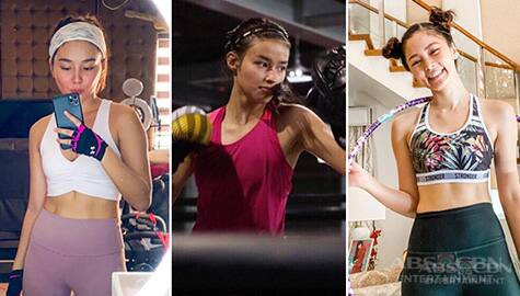Kapamilya actresses workout