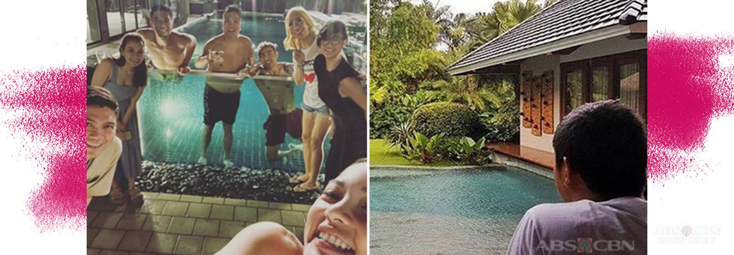 Celebrities who own pools at home