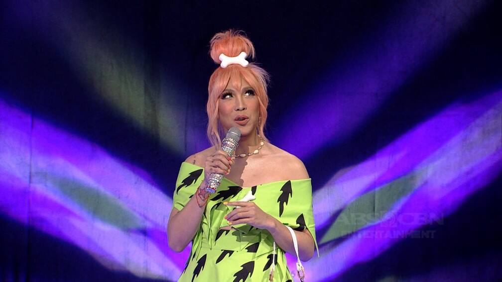 IN PHOTOS: Vice Ganda dressed up as Pebbles from The Flintstones on Everybody Sing