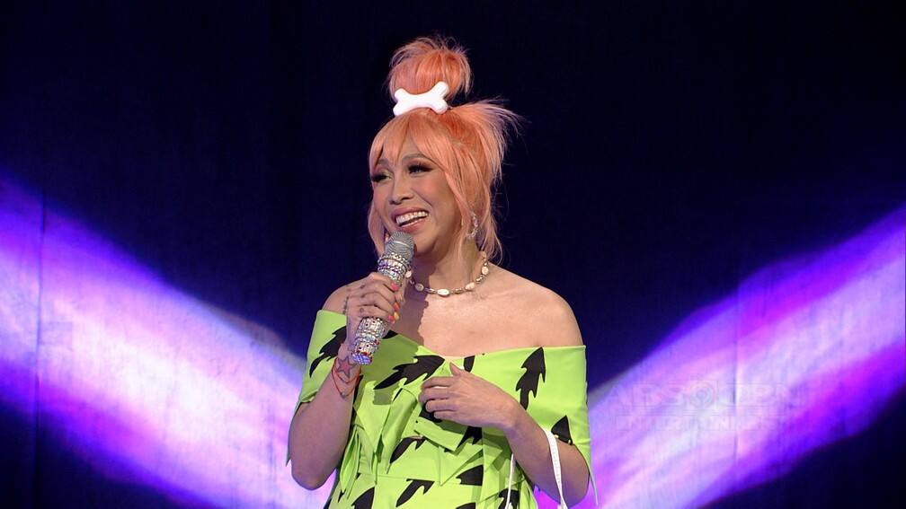 IN PHOTOS: Vice Ganda dressed up as Pebbles from The Flintstones on Everybody Sing