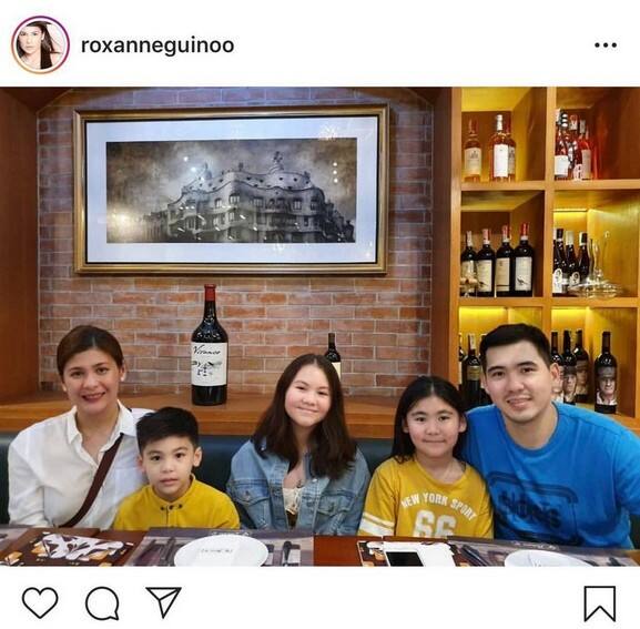 Priceless! Roxanne Guinoo with her picture-perfect family