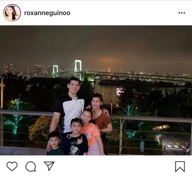 Priceless! Roxanne Guinoo with her picture-perfect family