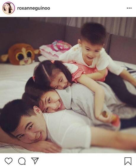 Priceless! Roxanne Guinoo with her picture-perfect family
