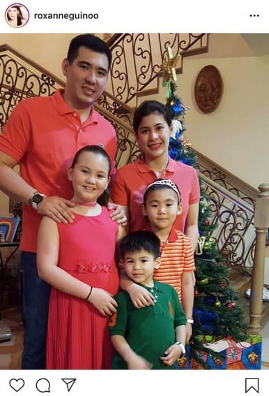 Priceless! Roxanne Guinoo with her picture-perfect family