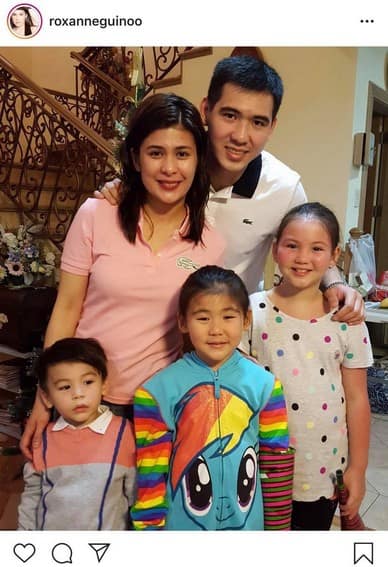 Priceless! Roxanne Guinoo with her picture-perfect family