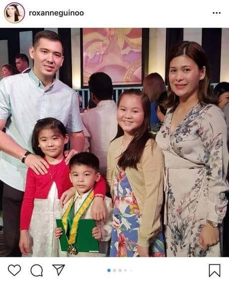 Priceless! Roxanne Guinoo with her picture-perfect family