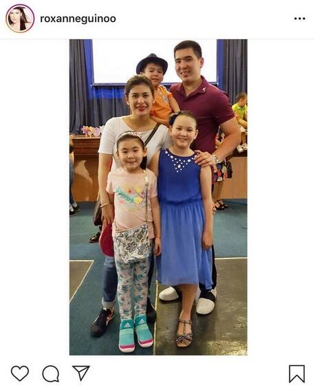 Priceless! Roxanne Guinoo with her picture-perfect family
