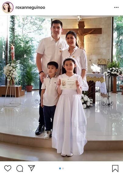 Priceless! Roxanne Guinoo with her picture-perfect family