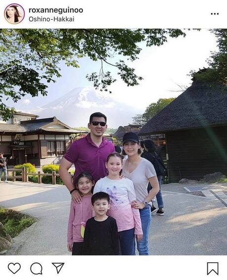 Priceless! Roxanne Guinoo with her picture-perfect family