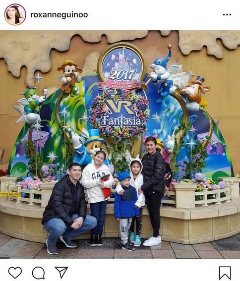 Priceless! Roxanne Guinoo with her picture-perfect family