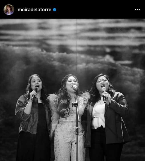 Moira Dela Torre with family